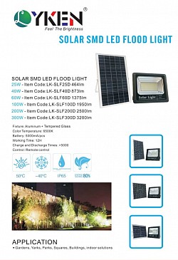 SOLAR SMD LED FLOOD LIGHT 25W,40W,60W,100W,200W,300W,