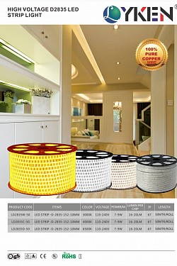 LED STRIP LIGHT 2835 (3000K,4000K,6500K)