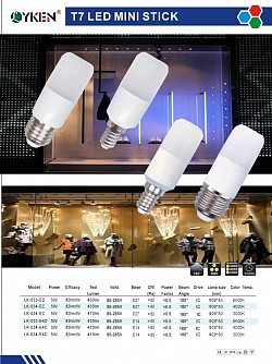 LED MINI STICK BULB 5W (3000K,4000K,6500K)