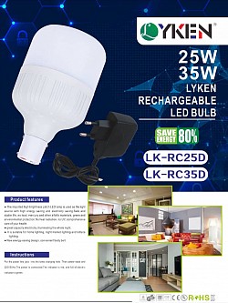 LED RECHANGEABLE BULB (25W,35W)