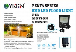 LYKEN PENTA SERIES SMD FLOOD LIGHT (PIR MOTION SENSOR) 20w (3000K,6500K)