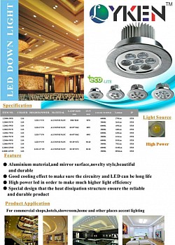 LED EYE BALL 3W,5W,7W,12W (ECO LITE) SILVER