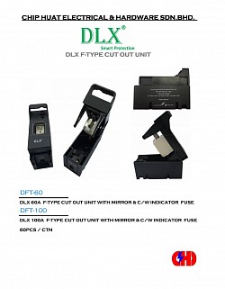 DLX CUT OUT UNIT F-TYPE 60A,100A