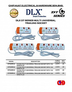 DLX D7 SERIES MULTI UNIVERSAL TRAILLING SOCKET