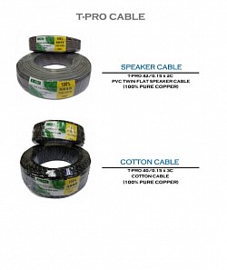 T-PRO SPEAKER CABLE...CONTON CABLE (PURE COPPER)