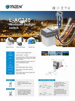 DLX Photocell daylight Switch 3A 6A 10A