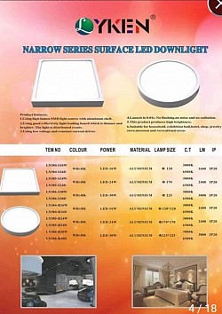 LED SURFACE DOWN LIGHT (NARROW SERIES)
