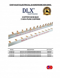 DLX MCB BAR single phase,three phase (54way)